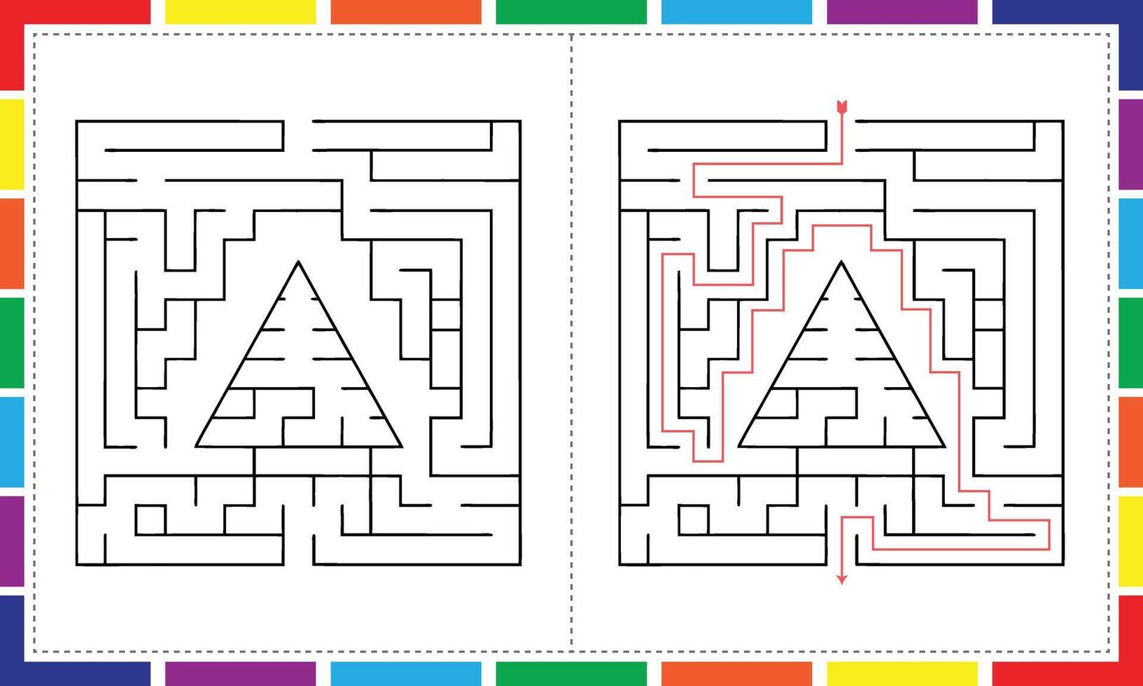 Maze Challenge Can You Beat Them All vector