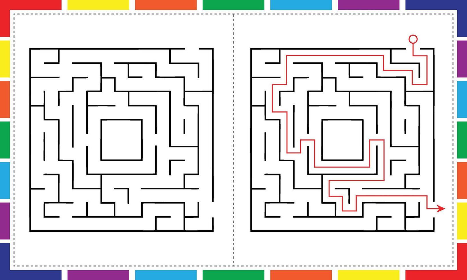 Path Finder Tricky and Fun Mazes for Kids vector