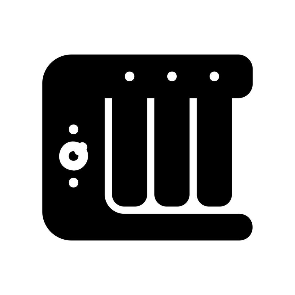 Simple black icon water desktop filter vector