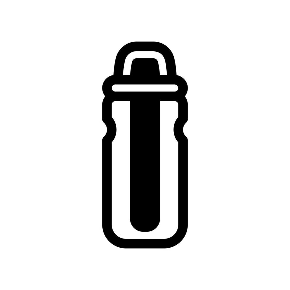 Simple black icon main filter, portable bottle filter vector