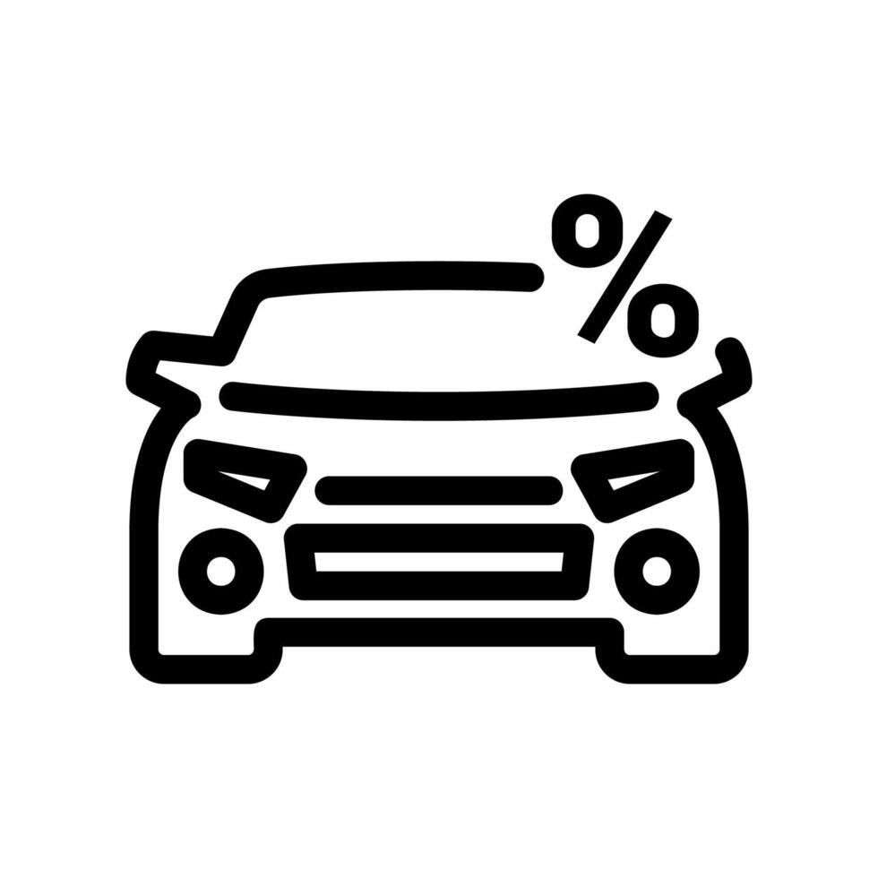 Simple icon car vector
