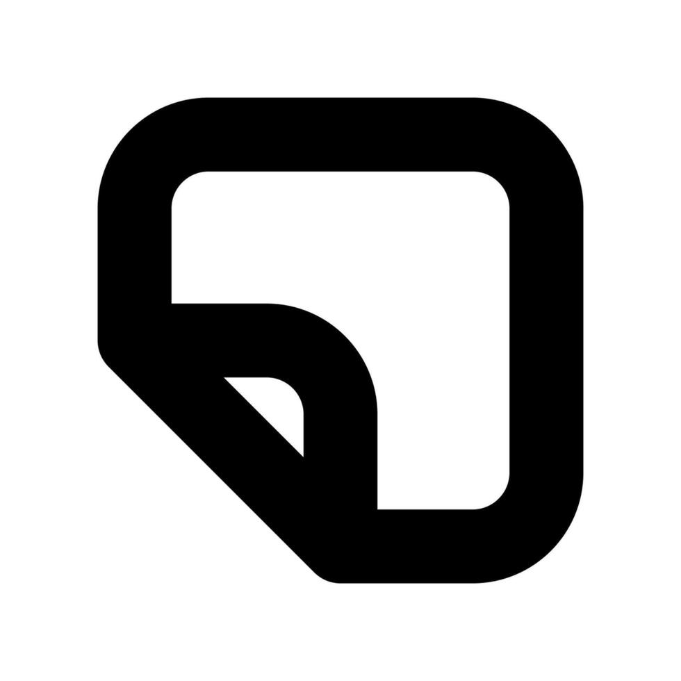 Simple icon paper sticker vector