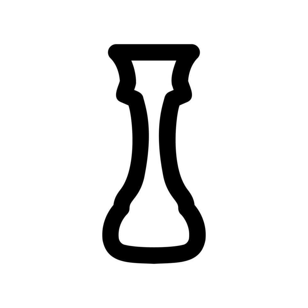 Simple icon rook vector