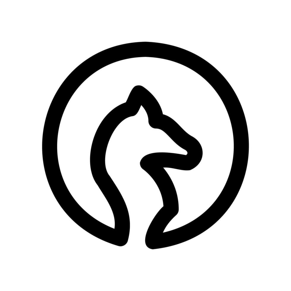Simple icon chess piece horse vector
