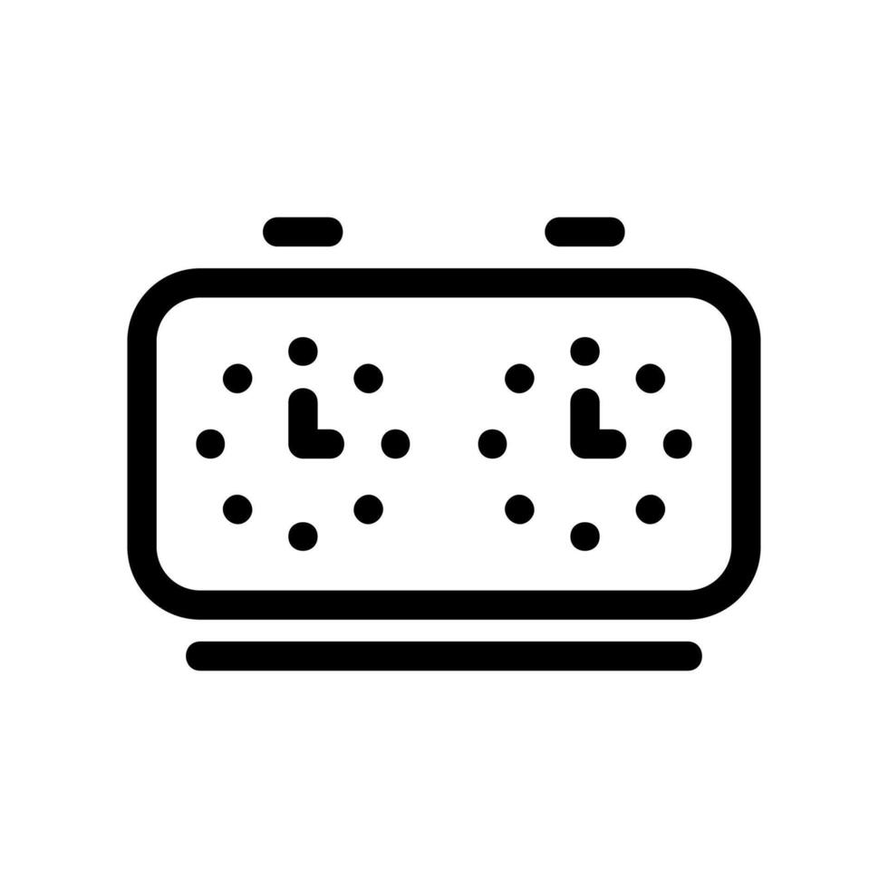 Simple icon chess clock vector