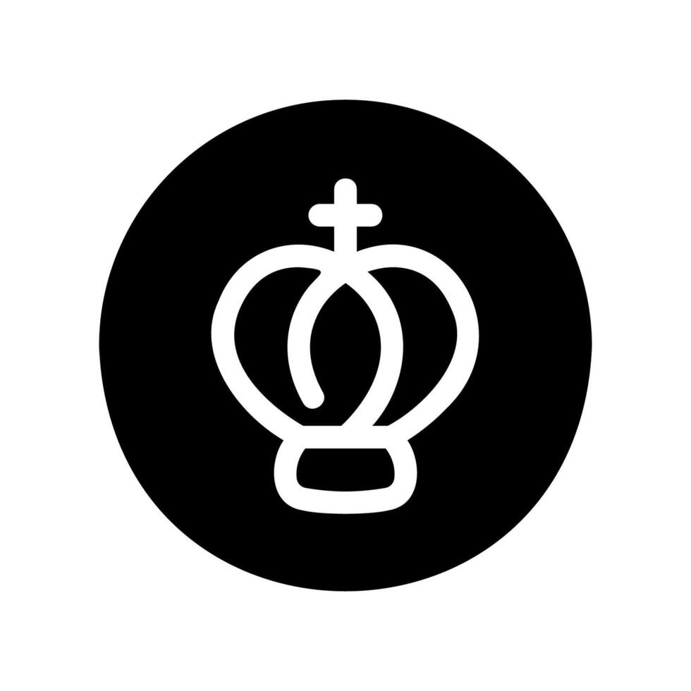Simple icon crown vector