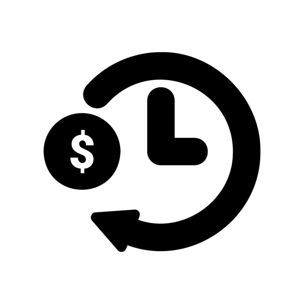 Simple icon refund vector