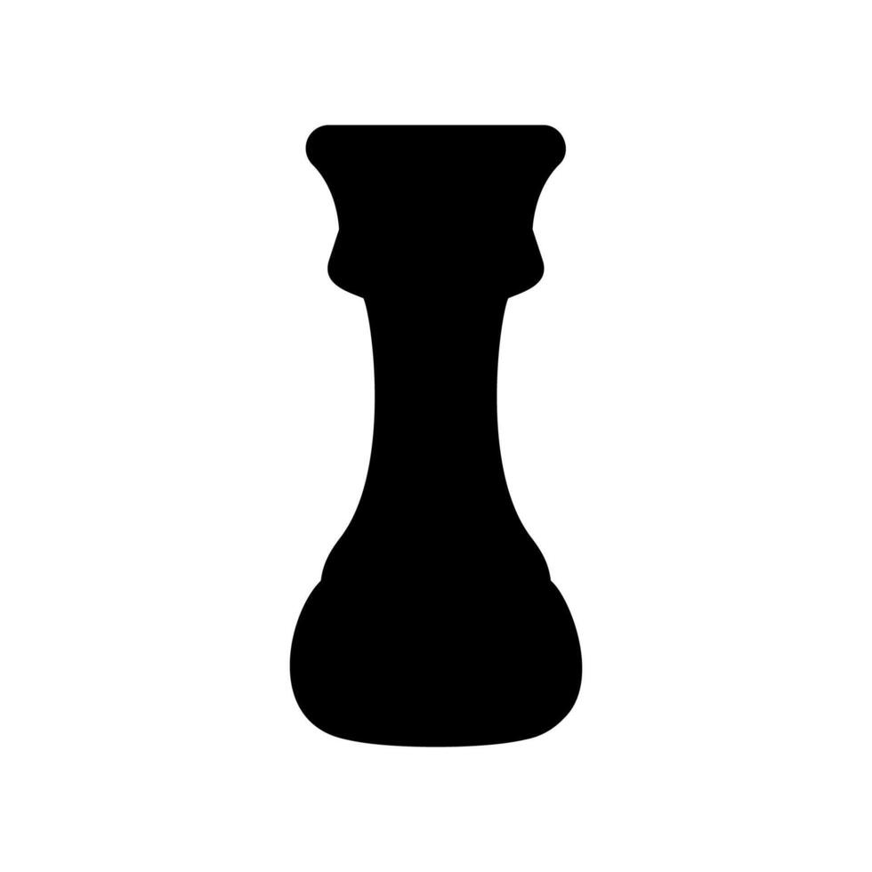 Simple icon chess, rook vector