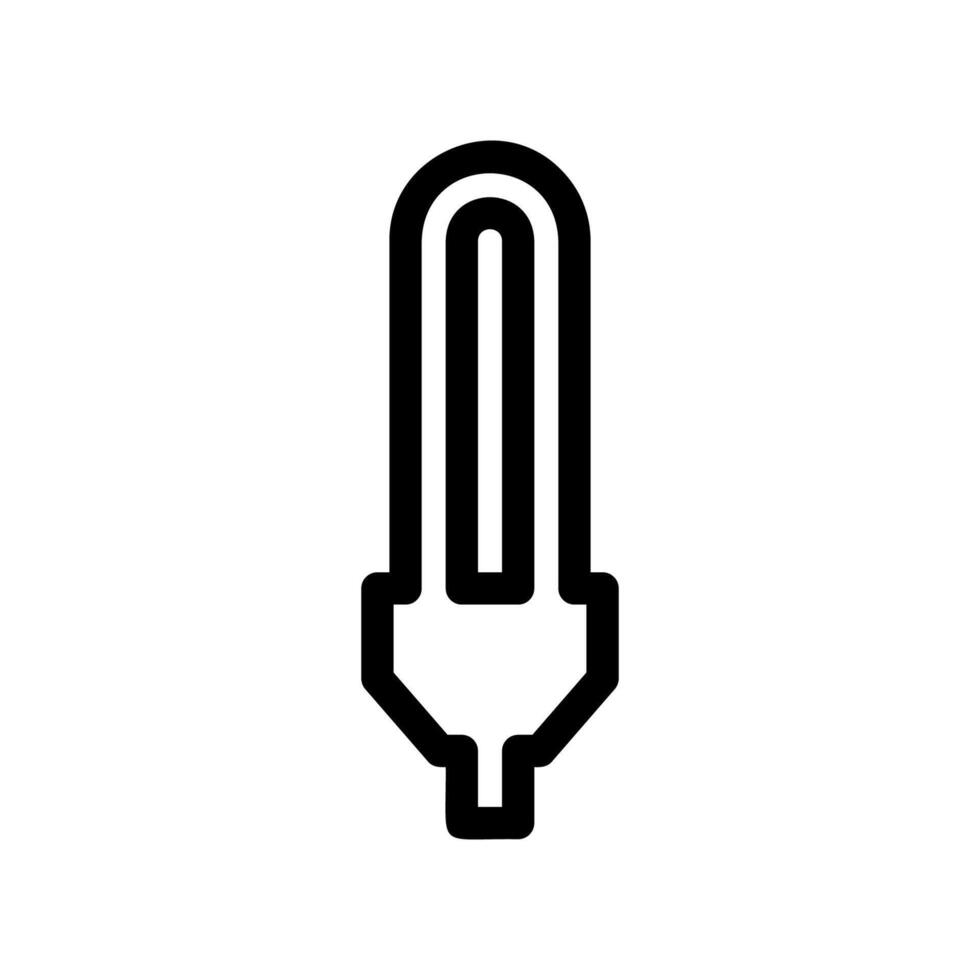 Simple black icon light bulb production vector
