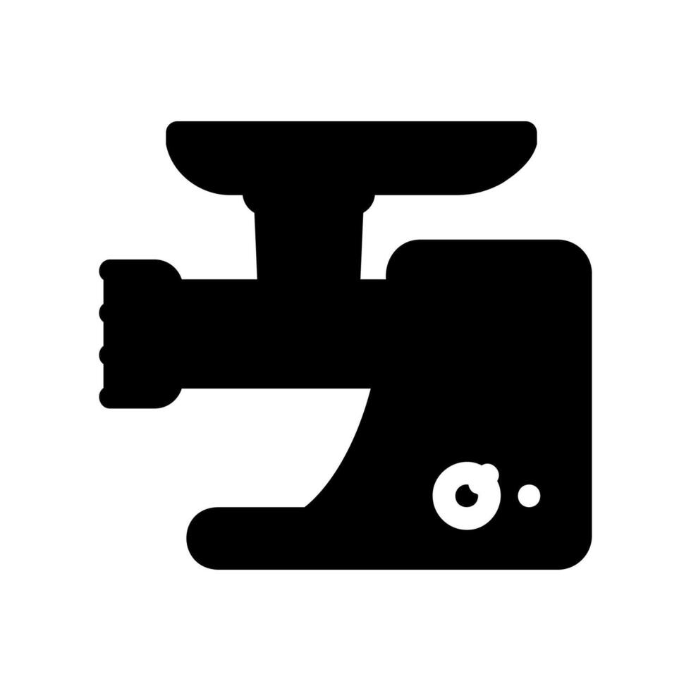 Simple black icon meat grinder vector