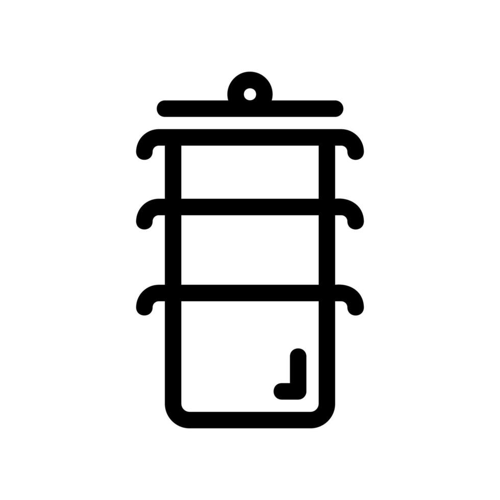 Simple black icon double boiler not electric vector