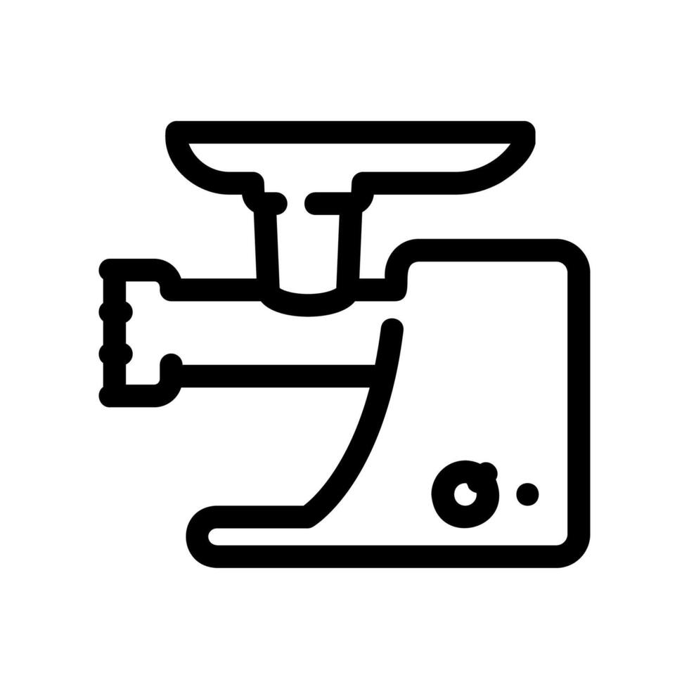 Simple black icon electric meat grinder vector