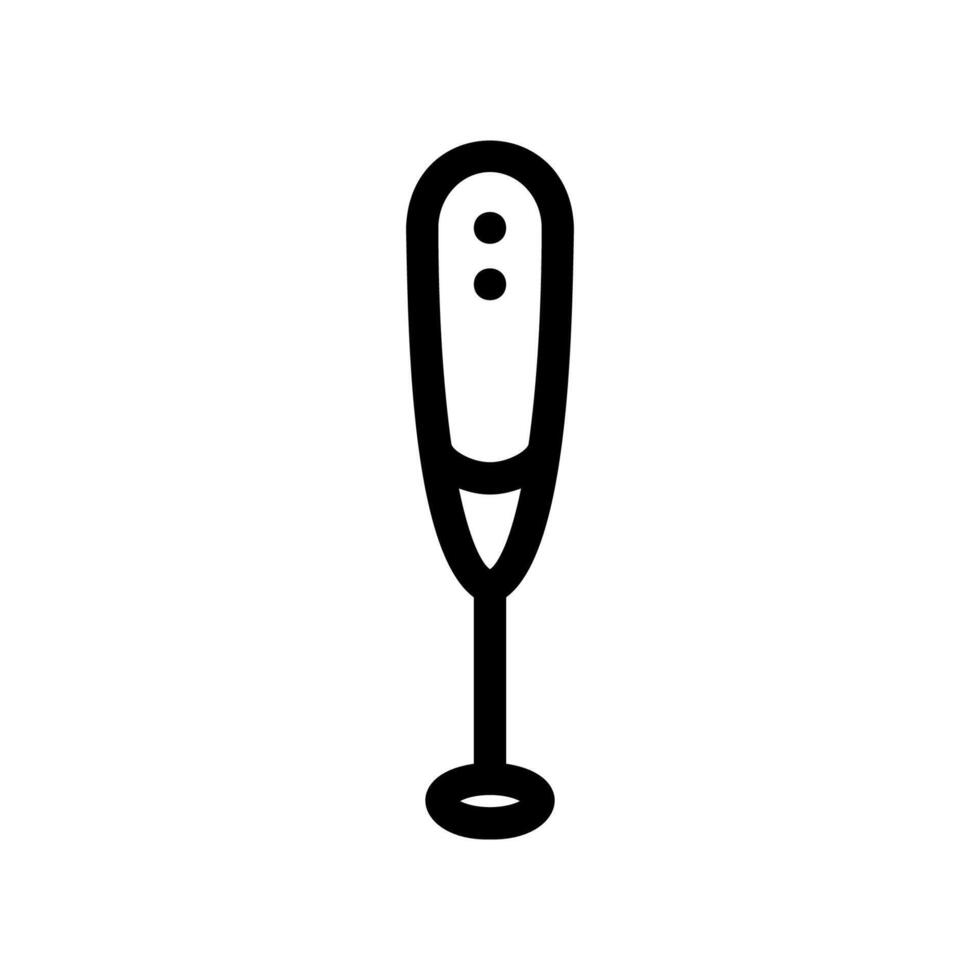 Simple black icon immersion blender with a regulator vector