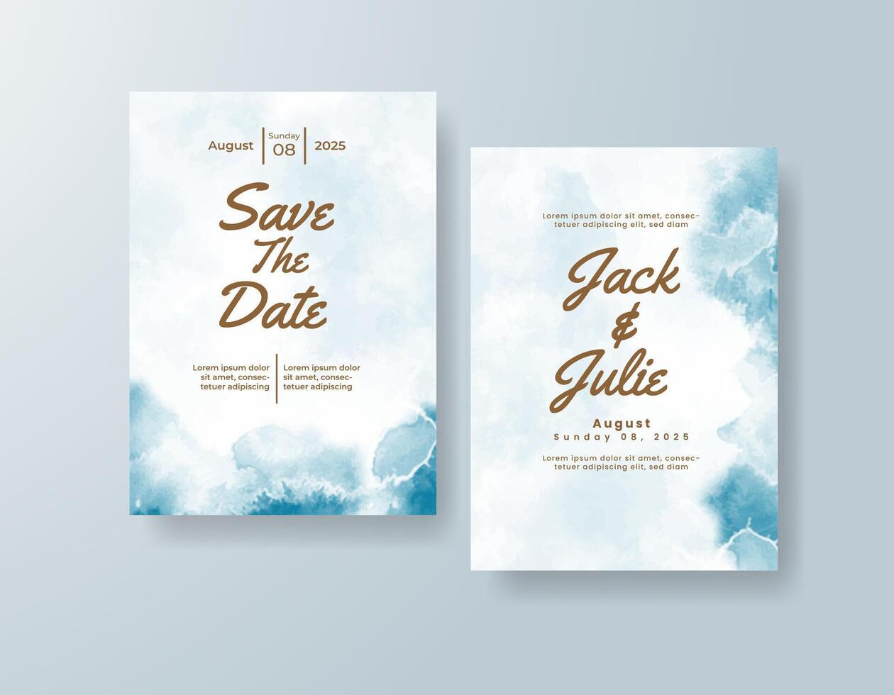 Graceful leaves in watercolor wind through your wording. vector