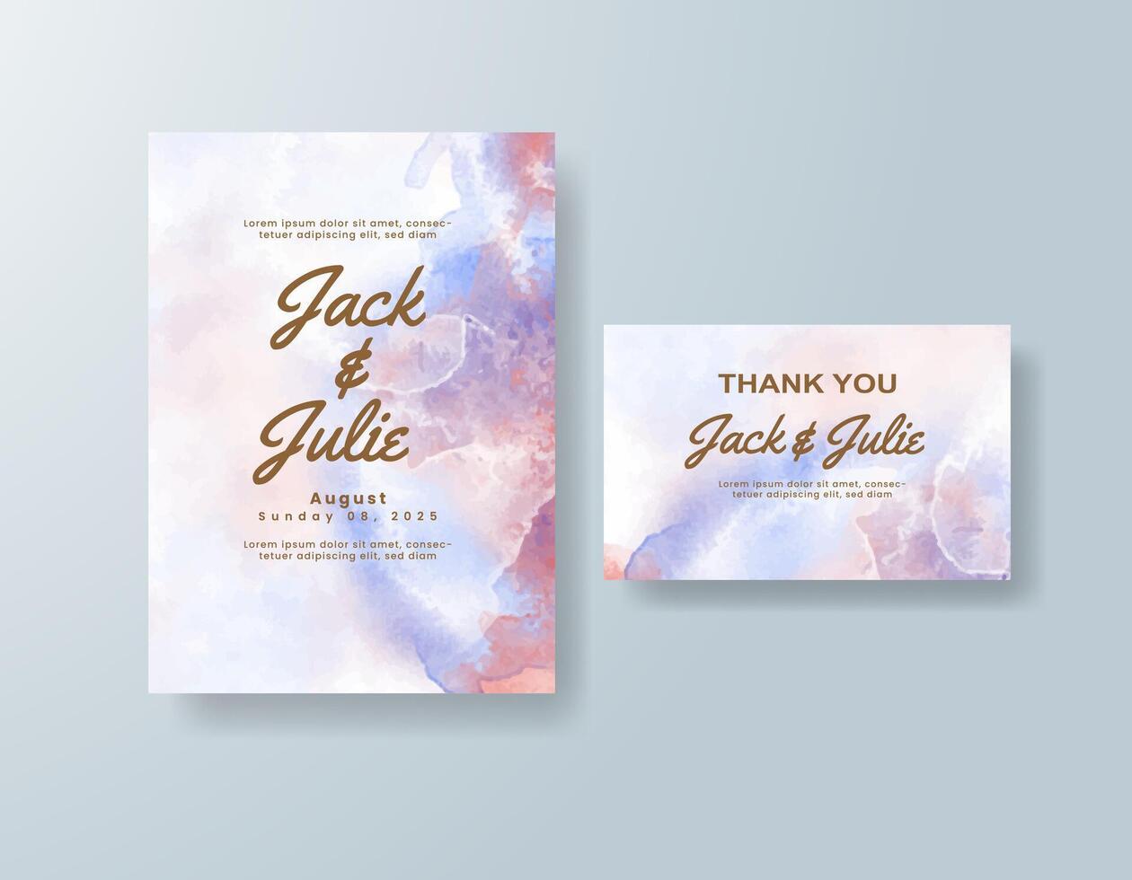 Peach blossoms in watercolor dance around your announcement. vector