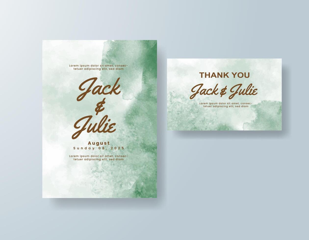 Shimmering watercolor textures meet classic formality. vector