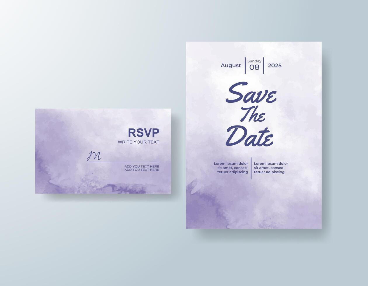 Stylish design with a subtle watercolor flourish. vector