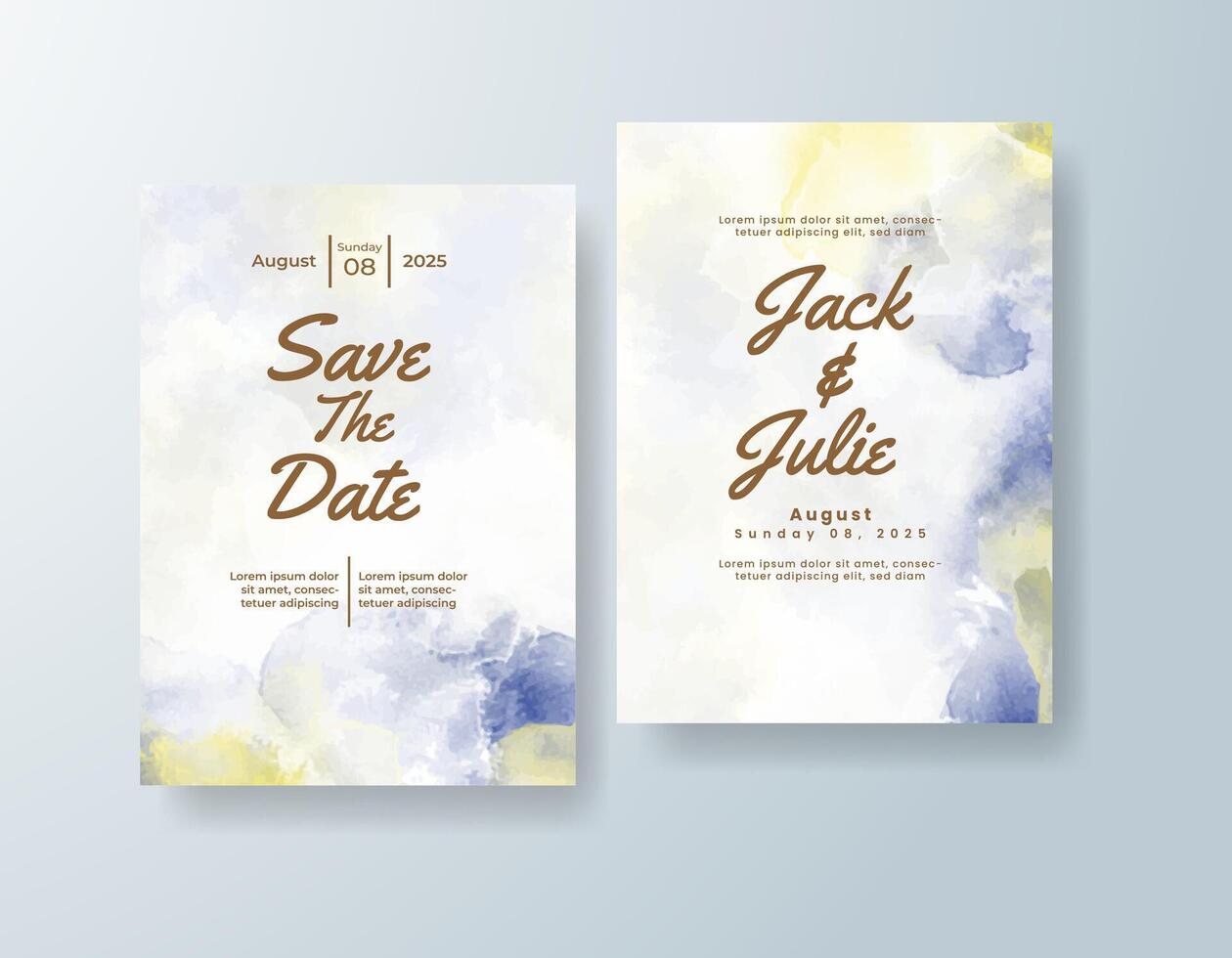Elegant watercolor patterns frame your most important words. vector