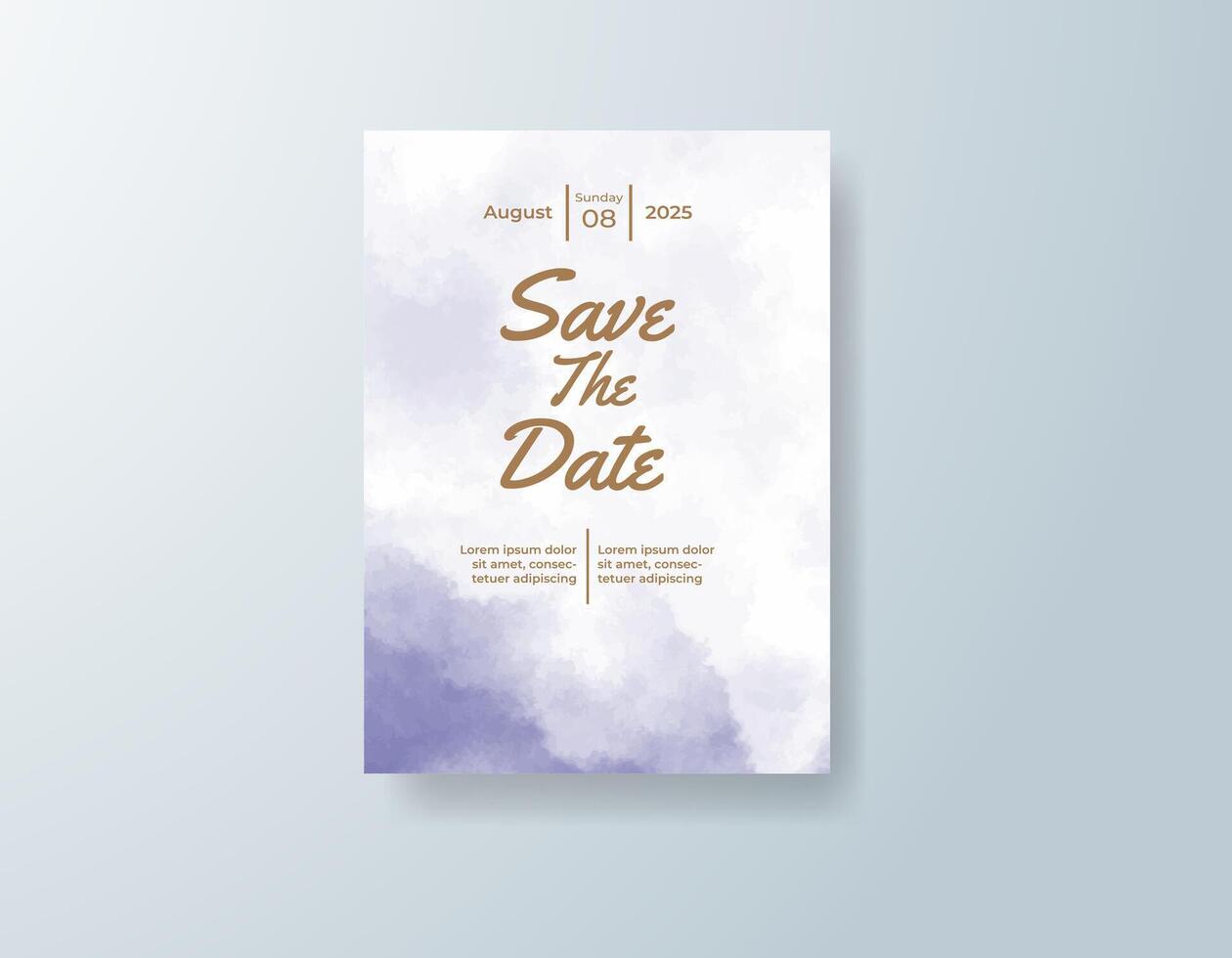 A modern layout softened by watercolor textures. vector