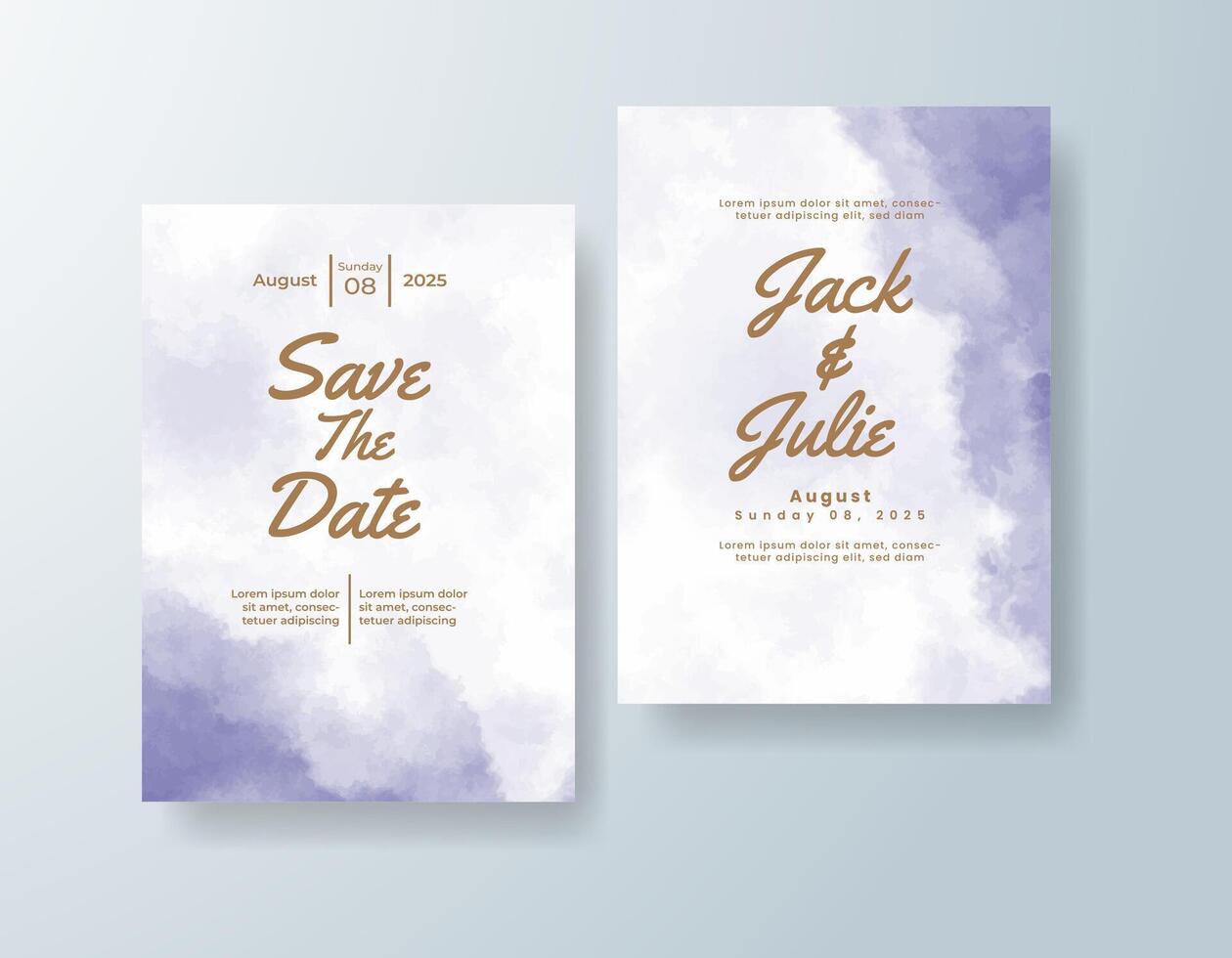 A blend of watercolor layers gives soft texture to your layout. vector