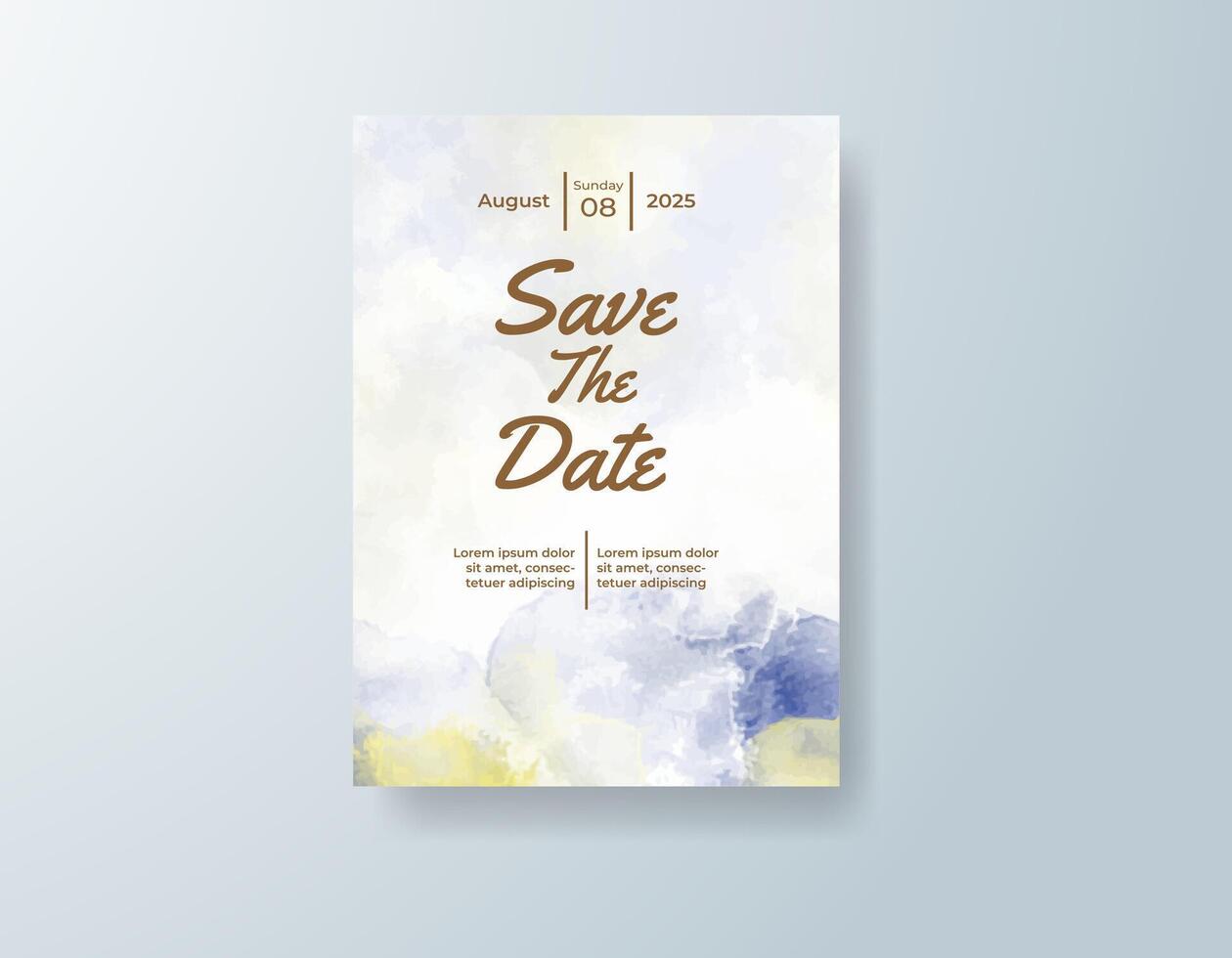 Ocean-inspired watercolor background adds depth and serenity. vector