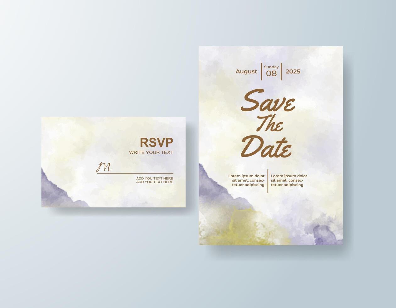Whimsical watercolor splashes give playful personality. vector
