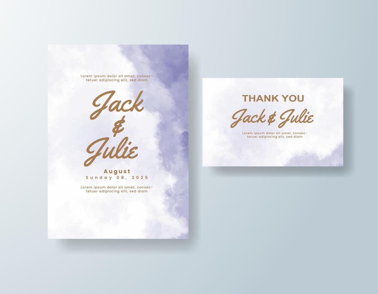 Deep watercolor tones provide moody elegance for evening weddings. vector