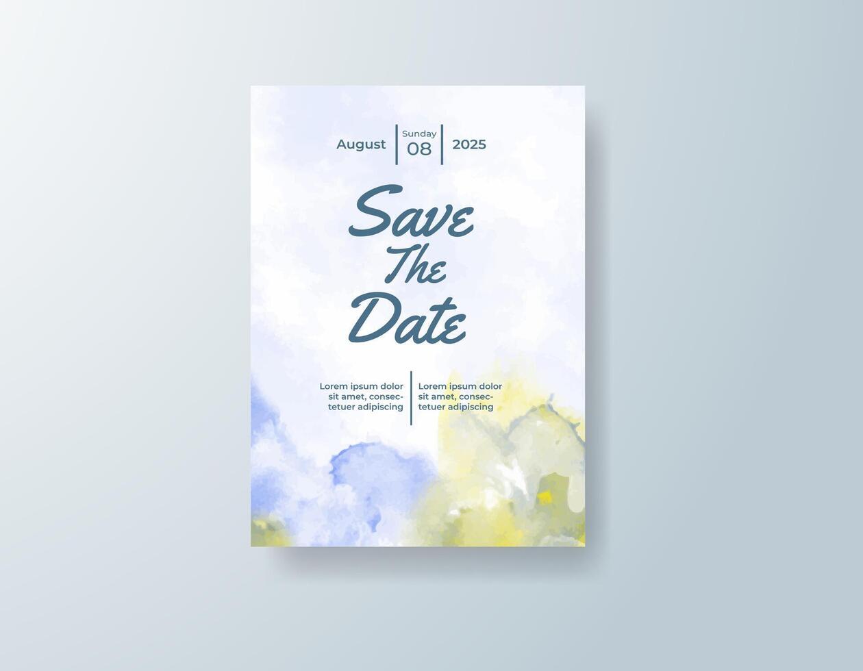 Watercolor vines swirl around your names in delicate motion. vector