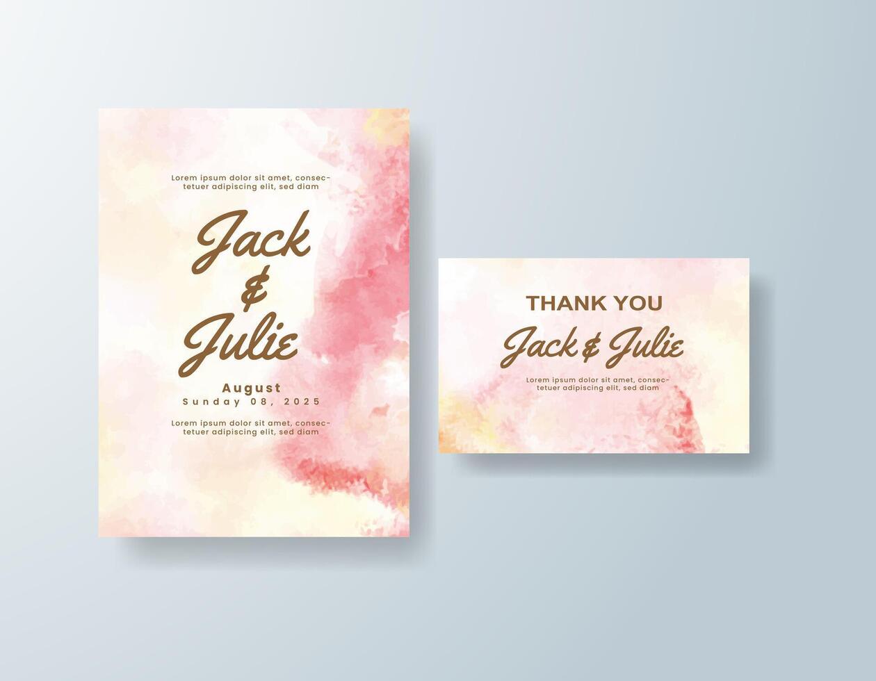 Charming watercolor invitation in navy blue tones with a winter theme vector