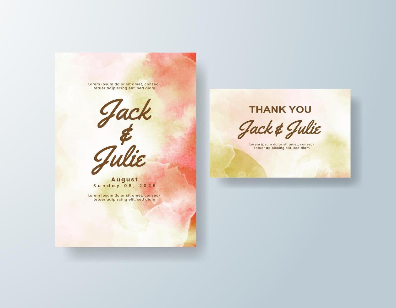 Whimsical watercolor menu card in mint green tones with a rustic theme vector