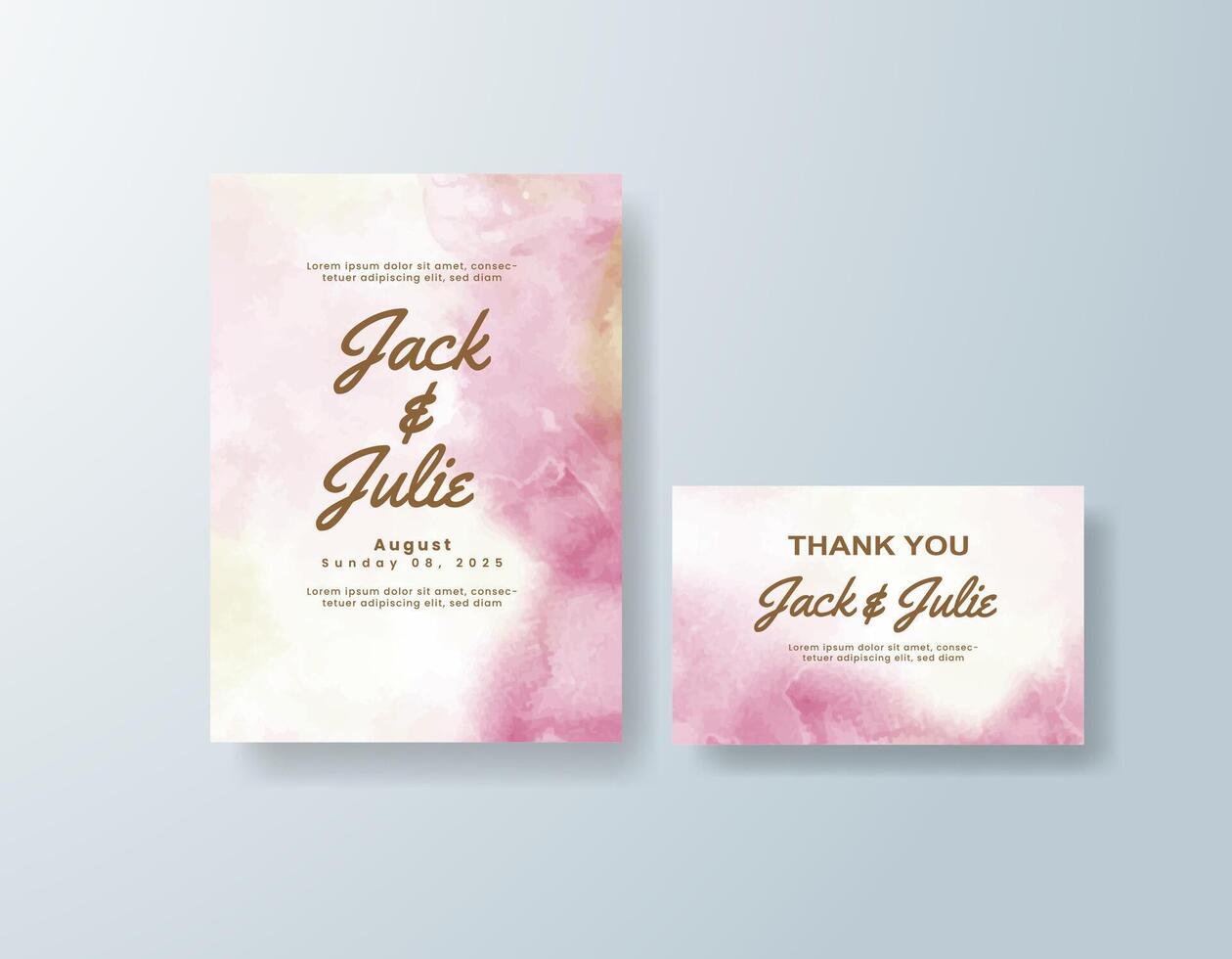 Elegant watercolor florals wrap your invitation in timeless romance. vector