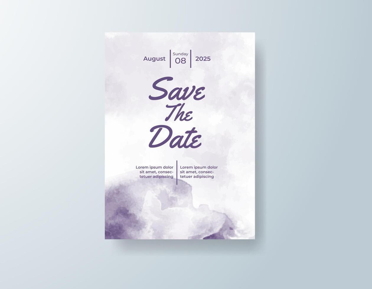 Custom watercolor stationery set in champagne tones with a rustic theme vector