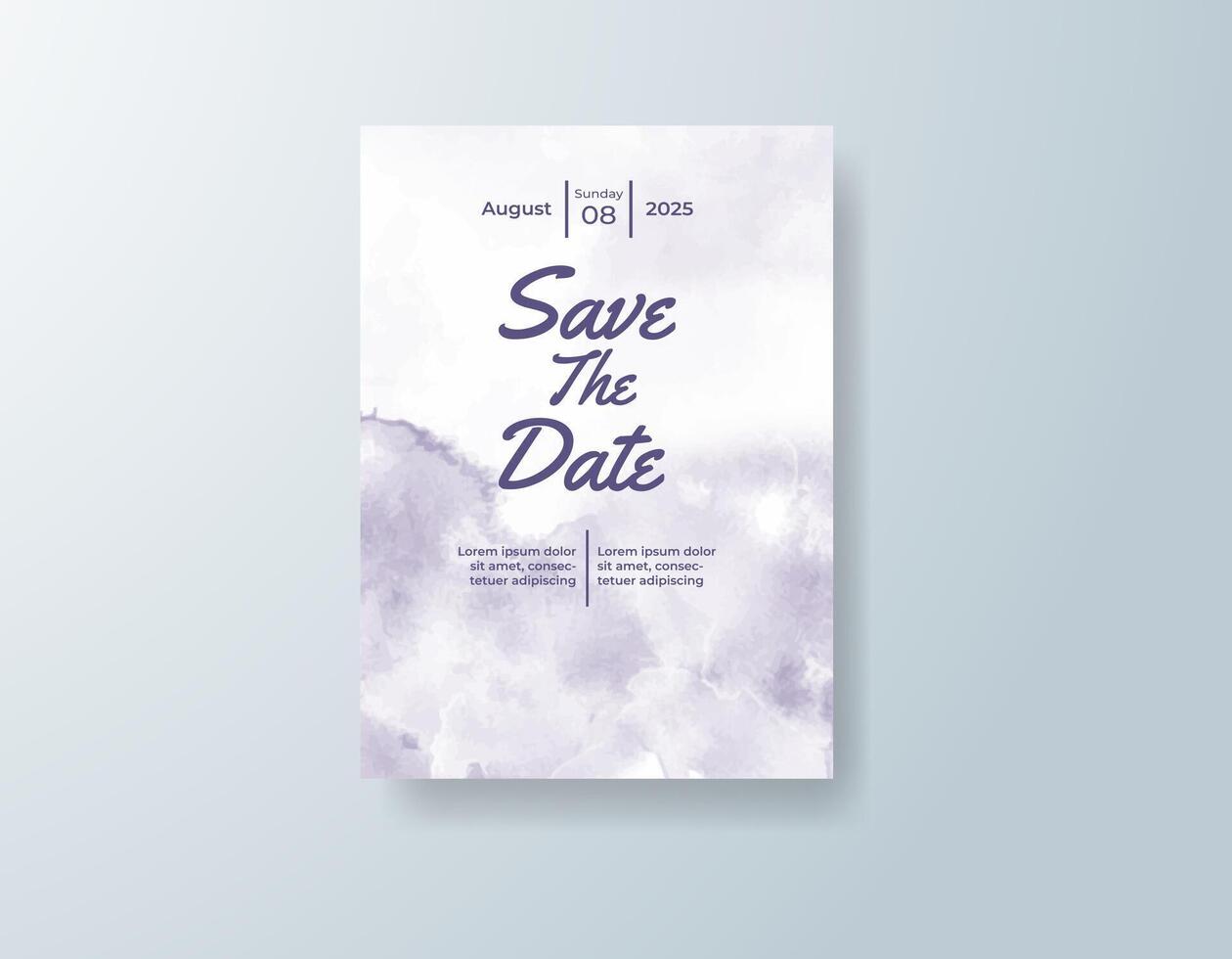Graceful watercolor invitation in champagne tones with a classic theme vector
