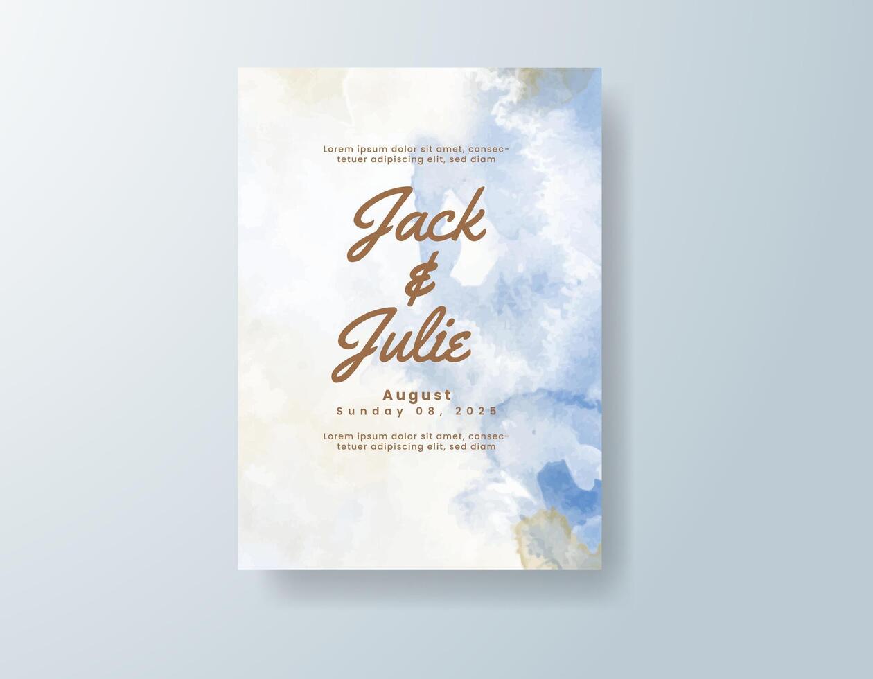 Delicate watercolor stationery set in soft pink tones with a spring theme vector