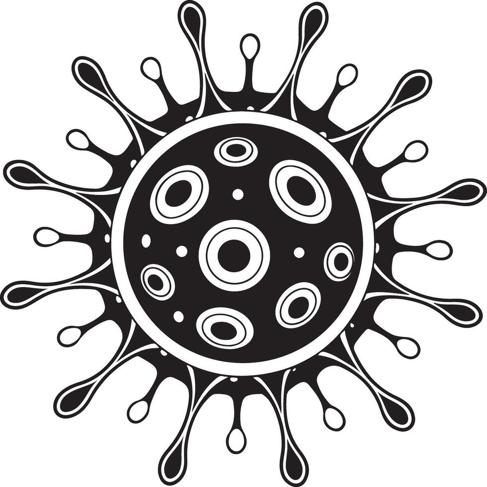 Simple Virus Icon Illustration vector