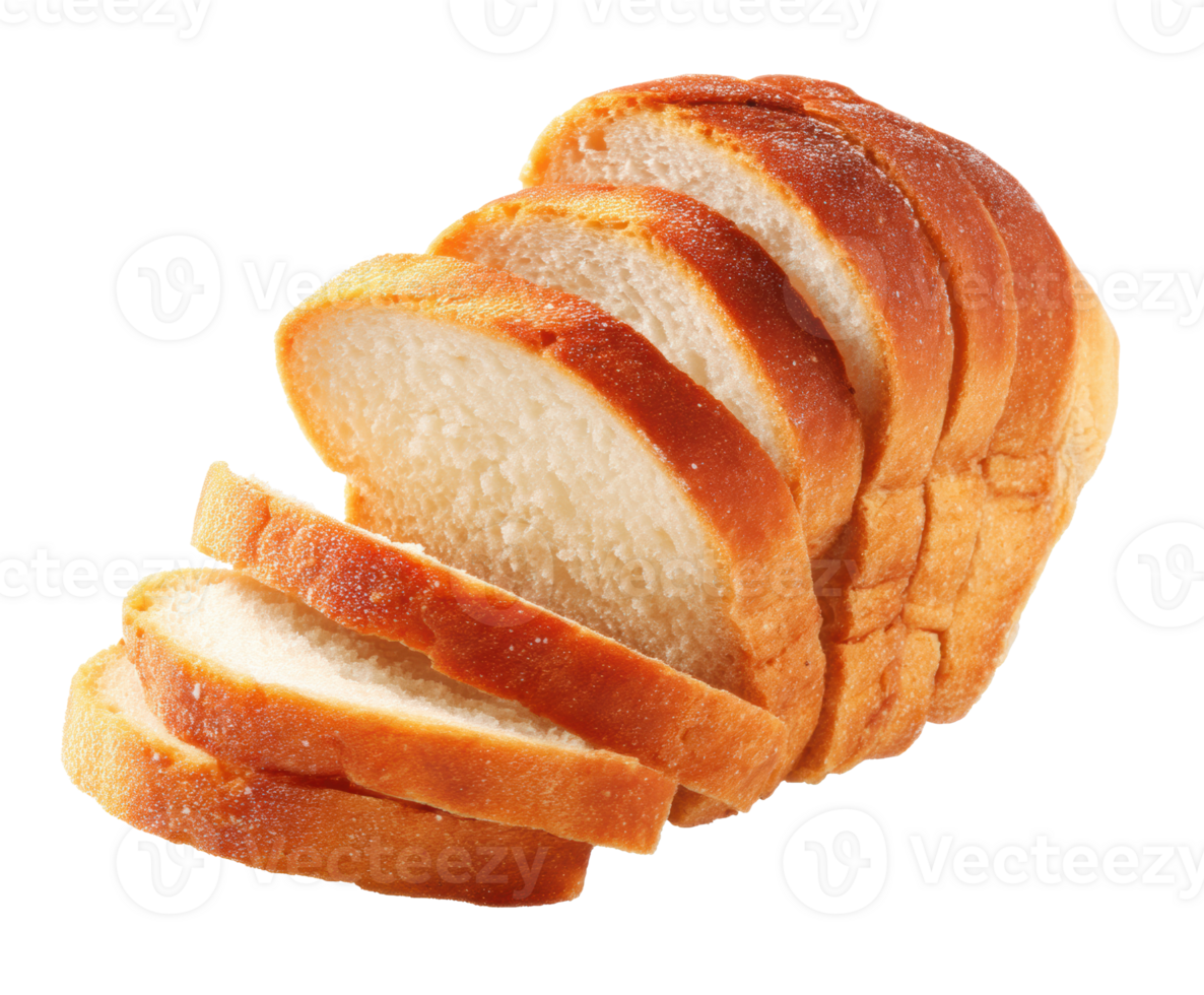 Freshly sliced bread ready for sandwiches and toasting png