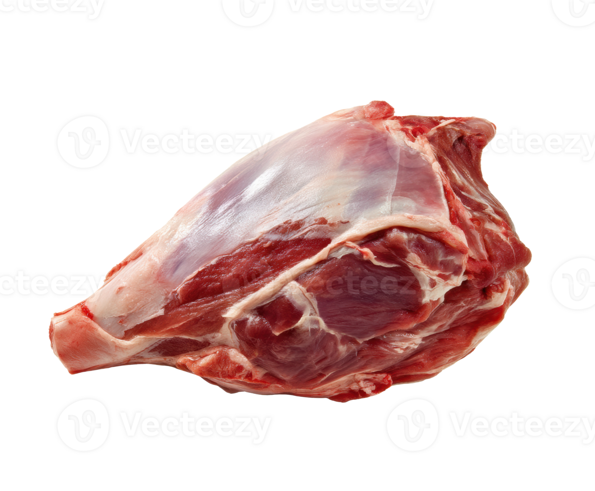 Fresh lamb leg for cooking and grilling dishes at home png