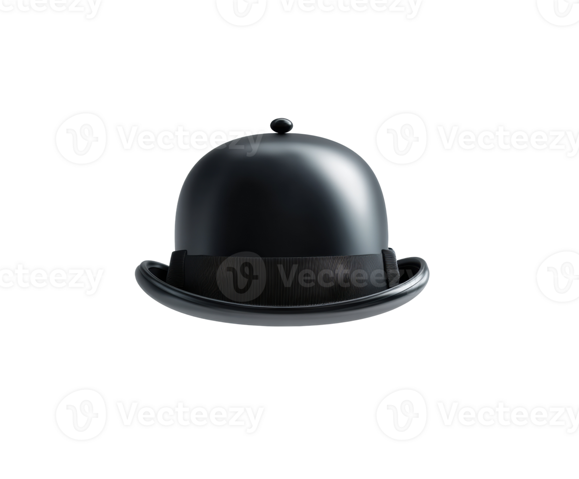 Classic bowler hat design for formal occasions and fashion png