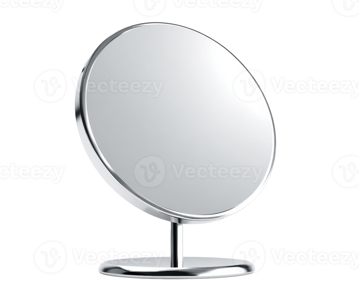 Elegant round mirror for modern interior design accents png