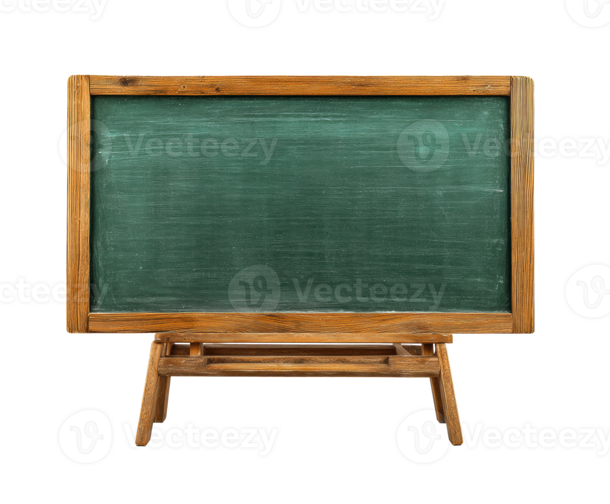 Classic wooden chalkboard for educational settings and creativity png