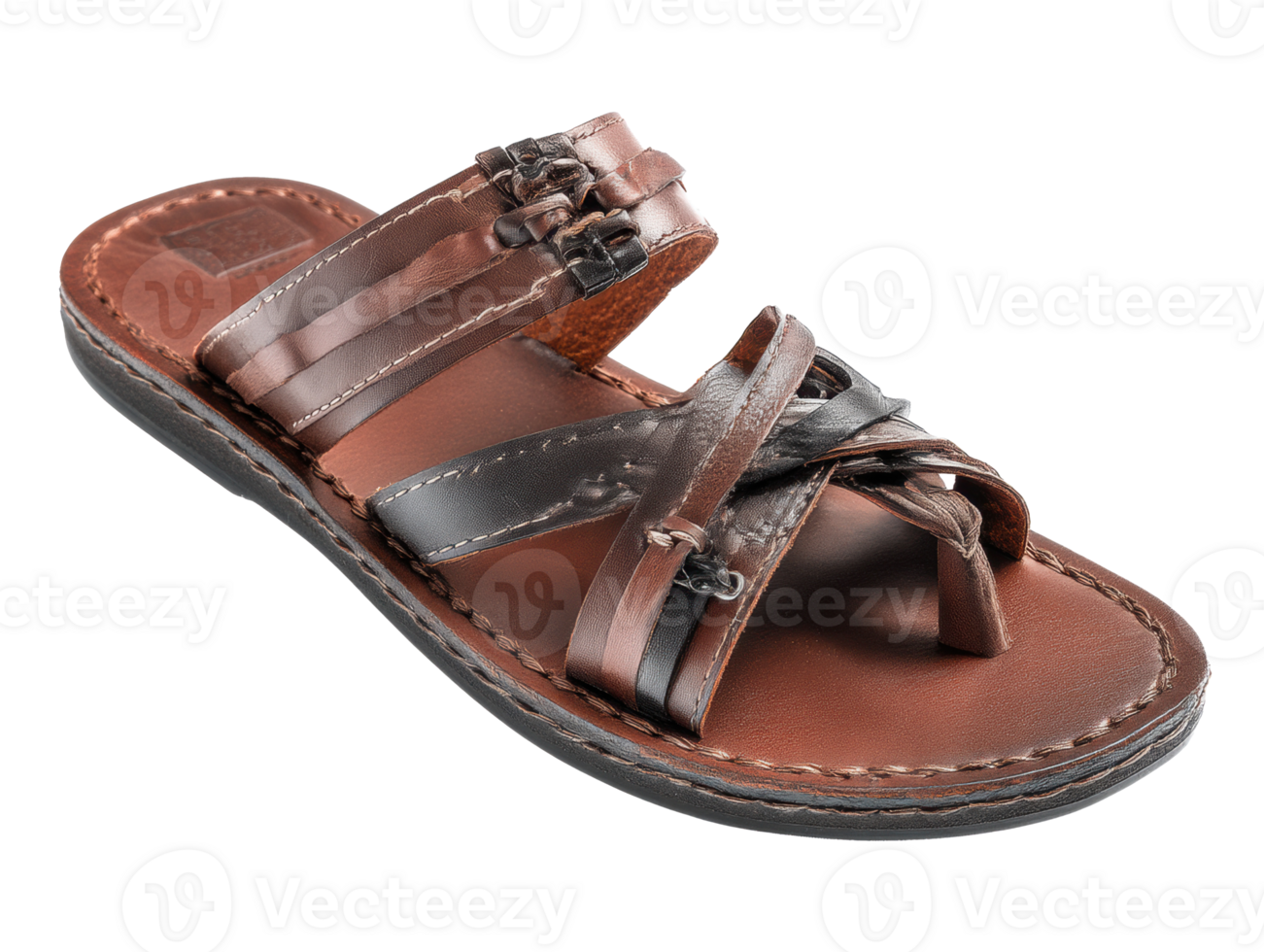 Comfortable summer sandals made from high-quality leather png