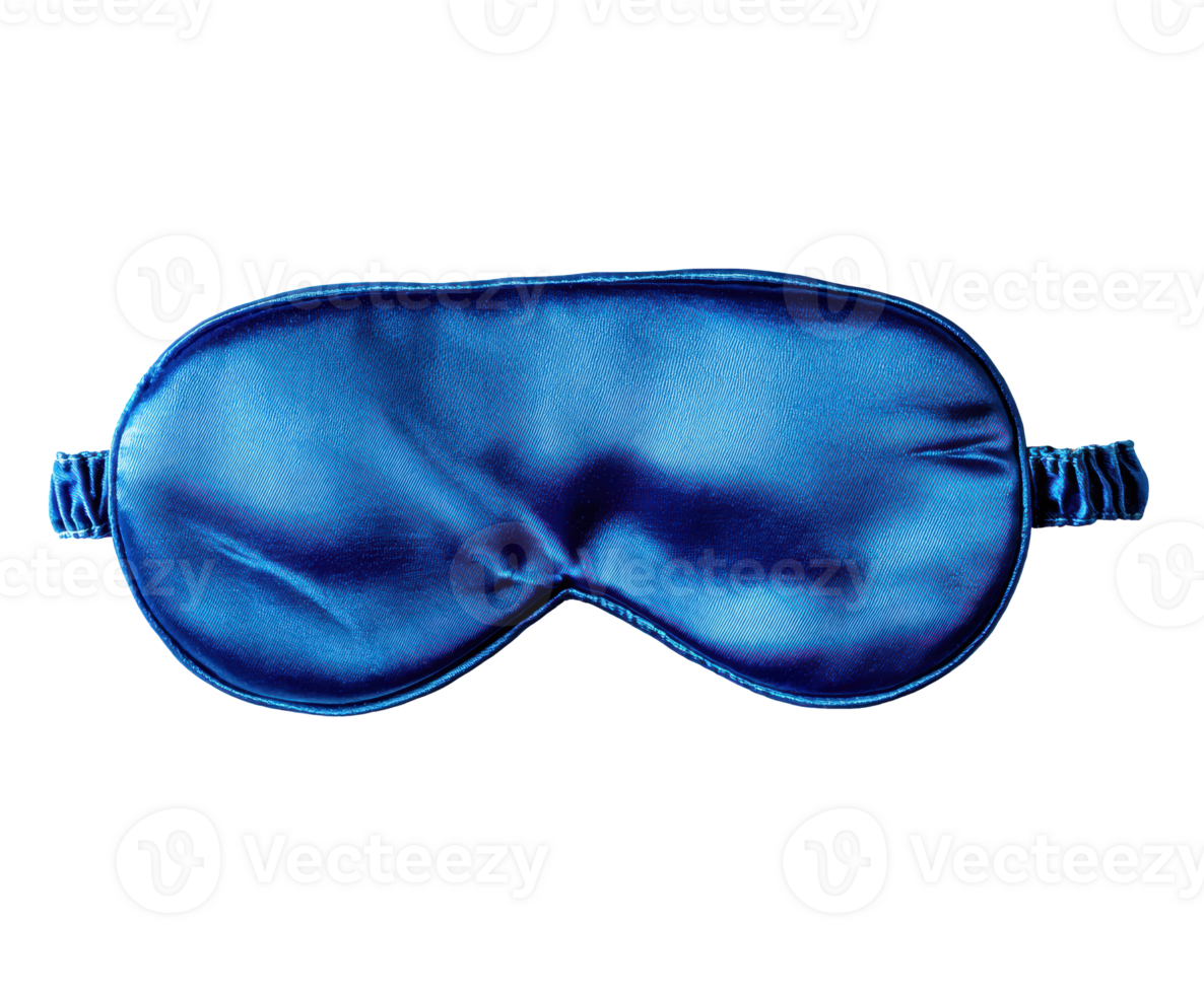 Soft blue sleep mask for restful sleep during travel and at home png