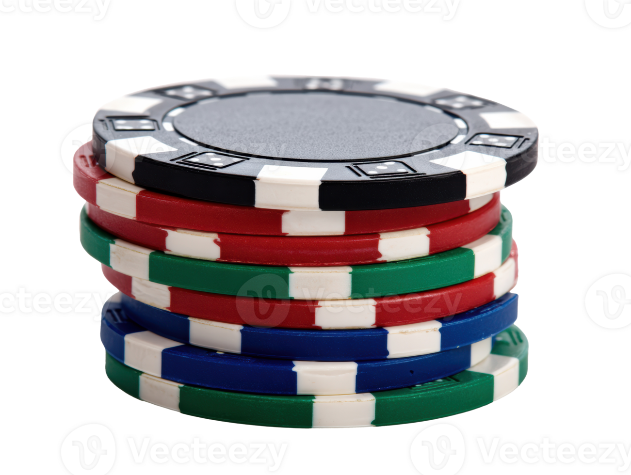 Colorful casino chips stack for game night fun and entertainment png