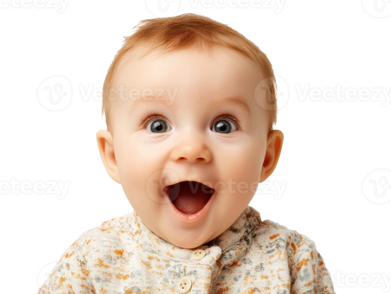 Joyful baby expressing happiness with bright eyes and smile png