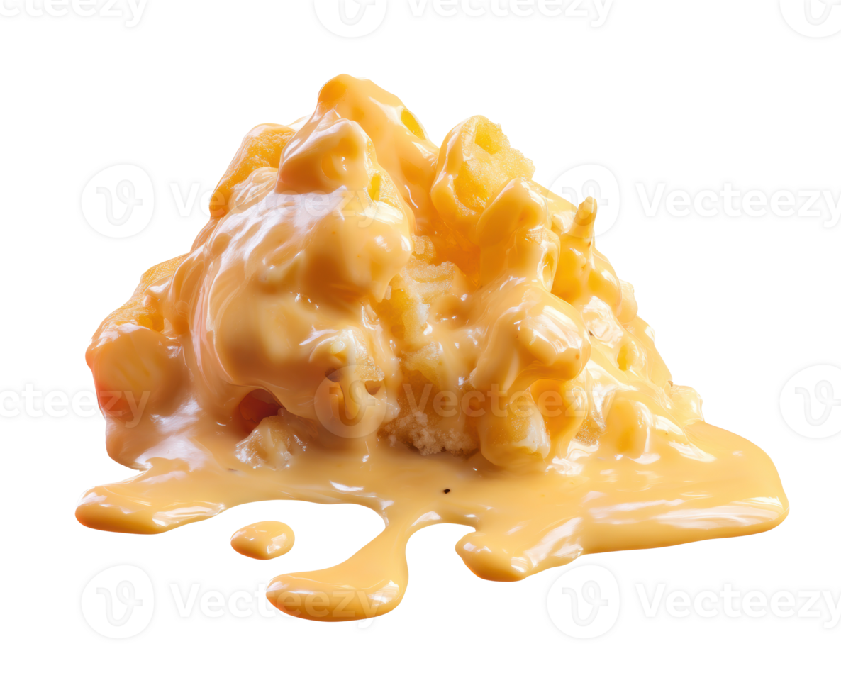 Cheesy melted sauce perfect for enhancing snacks and meals png