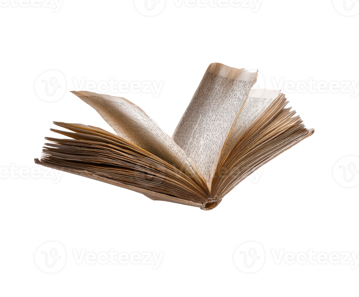 Open book showcasing pages in motion for educational themes png