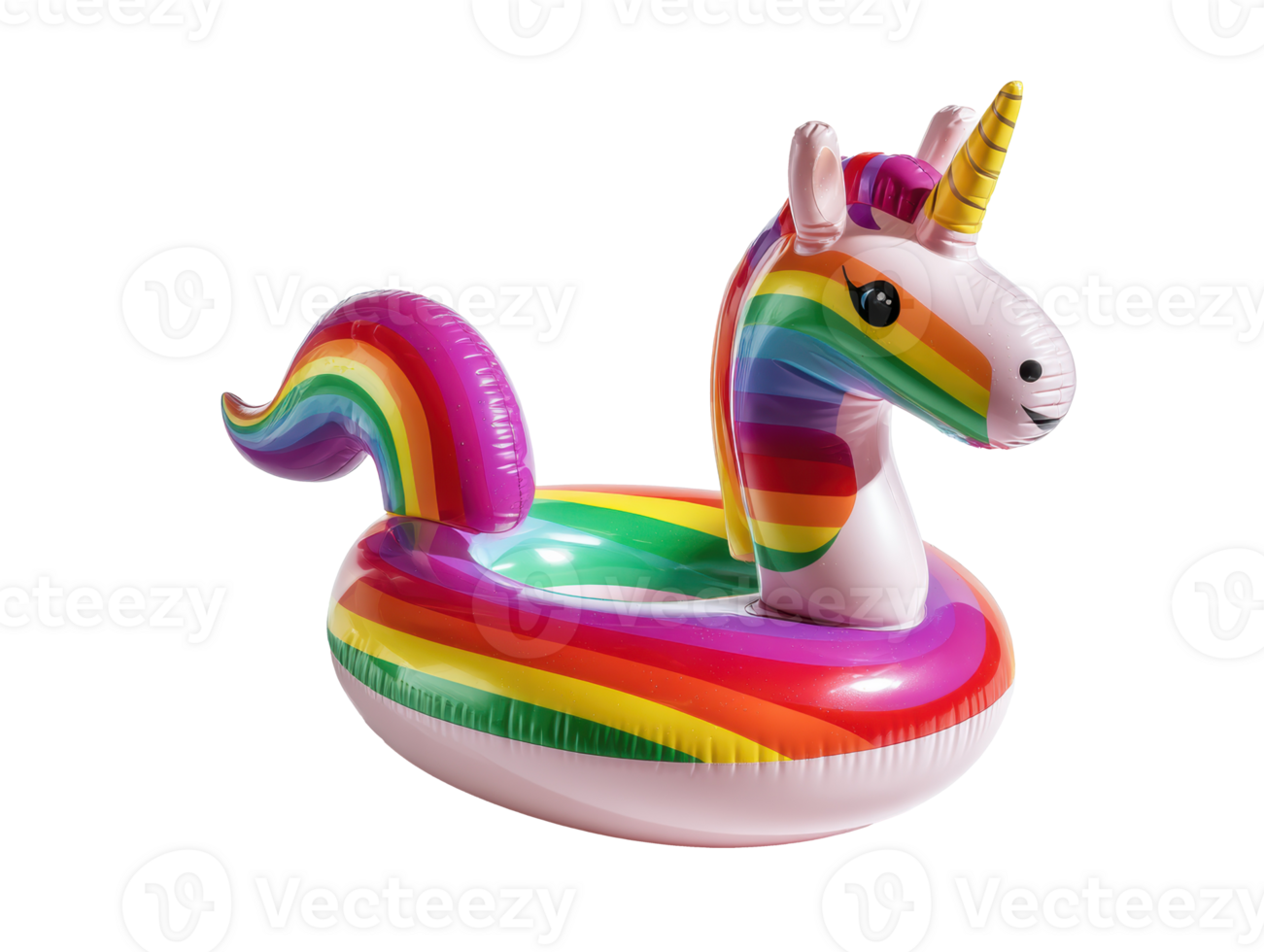 Inflatable unicorn pool float for summer celebrations and fun png