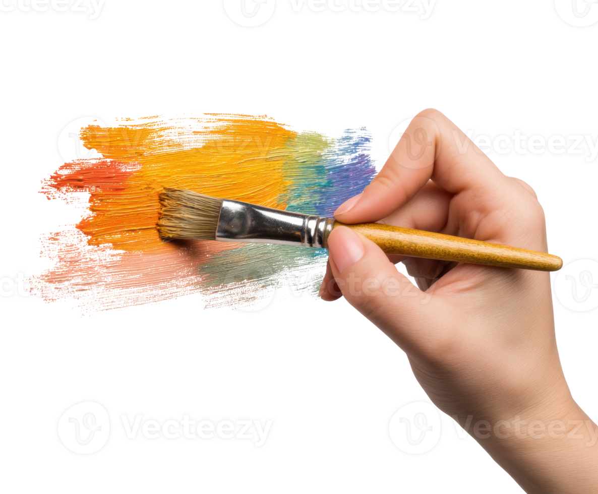 Colorful brush strokes for creative painting projects png