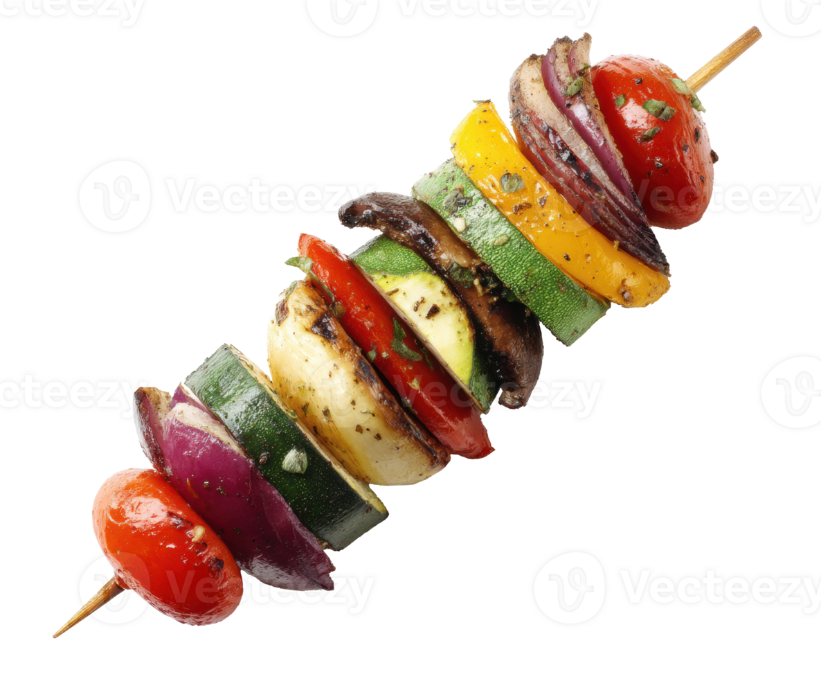 Grilled vegetable skewers for summer gatherings and barbecues png