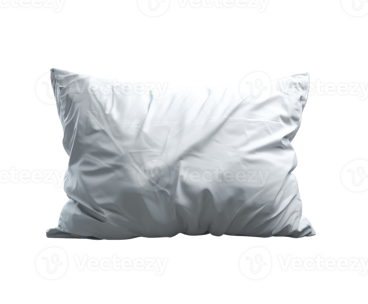 Crisp white pillow for bedroom decor and comfort ideas png